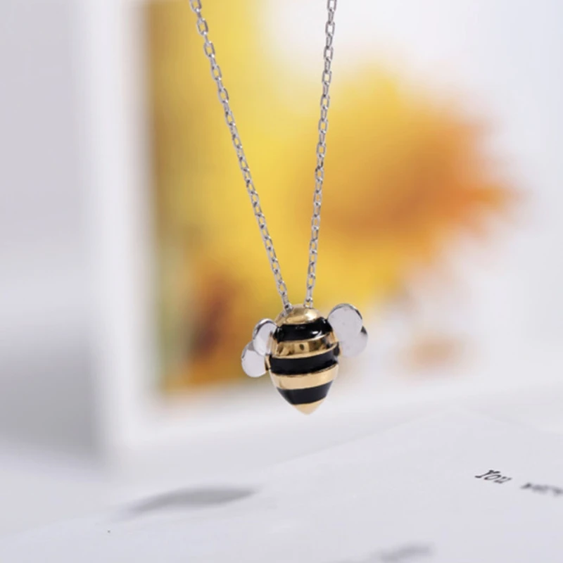 Sole Memory Cute Bee Clavicle Chain 925 Sterling Silver Necklace For Women Jewelry Party Birthday Gift NE006
Sole Memory Cute Bee Clavicle Chain 925 Sterling Silver Necklace For Women Jewelry Party Birthday Gift NE006