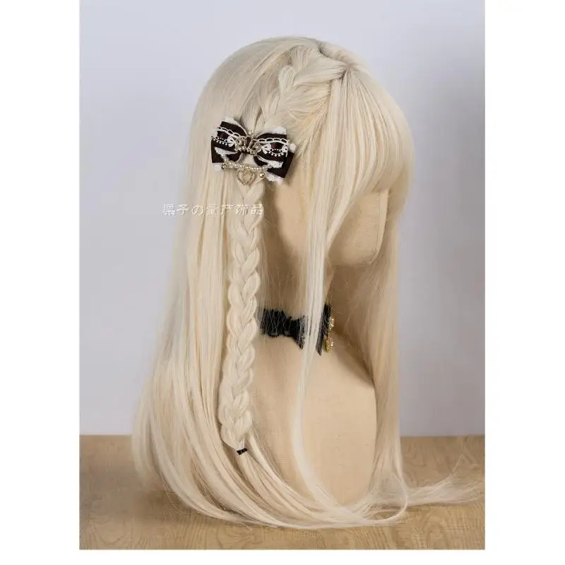 hand made ribbon lace bownot Hair Accessories cute Spicy Girls lolita Headwear Crown pearl chain Sweet Headdress
hand made ribbon lace bownot Hair Accessories cute Spicy Girls lolita Headwear Crown pearl chain Sweet Headdress