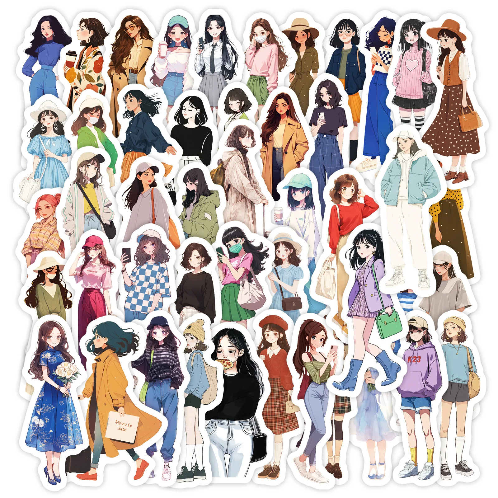 50Pcs Girls Who Dress In Different Styles Series Stickers Suitcase Phone Case Water Bottle Waterproof Decoration Diy Sticker Pac
50Pcs Girls Who Dress In Different Styles Series Stickers Suitcase Phone Case Water Bottle Waterproof Decoration Diy Sticker Pac
