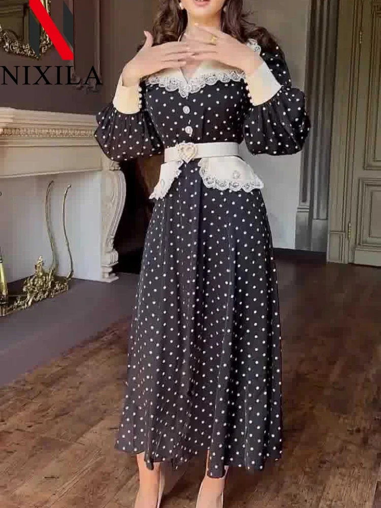 New in Spring Summer Fashion Slim Print Women's Dress Elegant Doll Collar Long Sleeve Office Midi Dresses Casual Female Clothing
New in Spring Summer Fashion Slim Print Women's Dress Elegant Doll Collar Long Sleeve Office Midi Dresses Casual Female Clothing