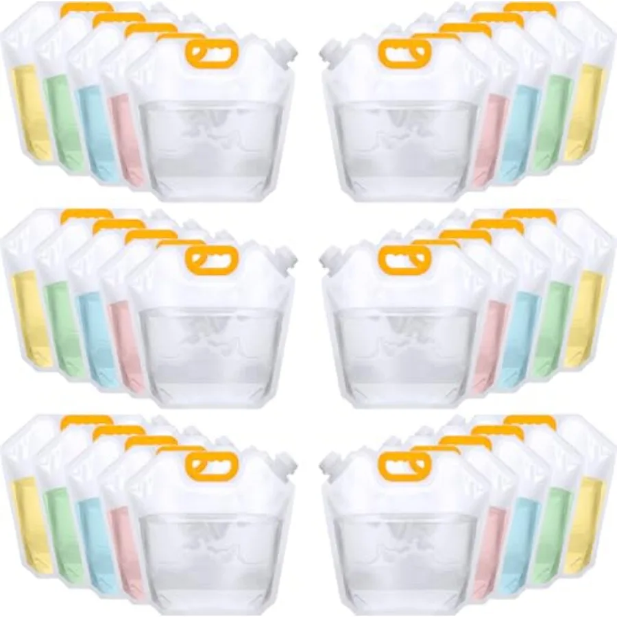 Emergency water storage bag for outdoor sport, camping, hiking: clear plastic, collapsible, 1.3-gallon, no-leak, freezable, odo
Emergency water storage bag for outdoor sport, camping, hiking: clear plastic, collapsible, 1.3-gallon, no-leak, freezable, odo