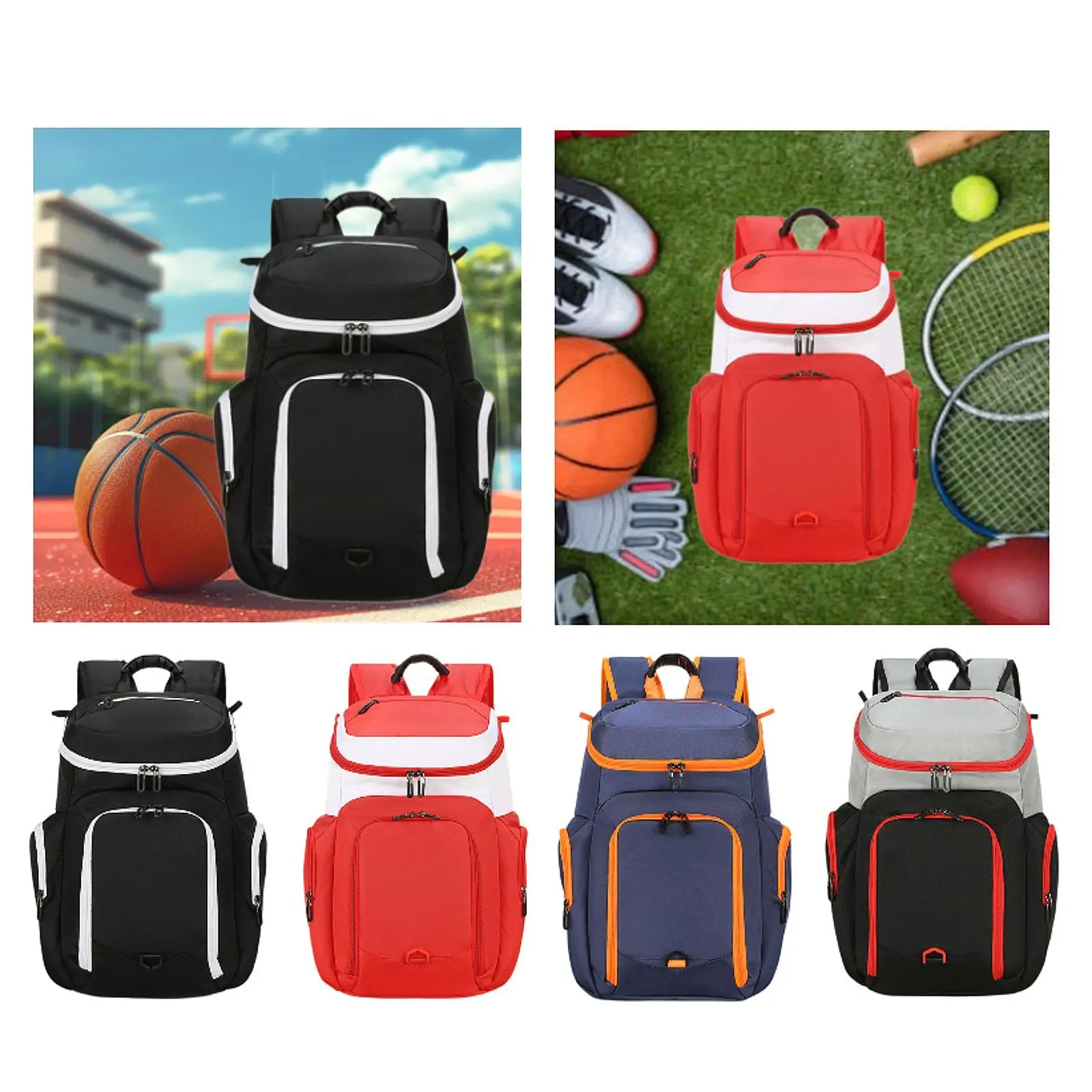 Basketball Backpack for Men Women Athletes Multi Purpose Adjustable Straps Hiking Bag Fitness Bag with Ball Rack Soccer Backpack
Basketball Backpack for Men Women Athletes Multi Purpose Adjustable Straps Hiking Bag Fitness Bag with Ball Rack Soccer Backpack