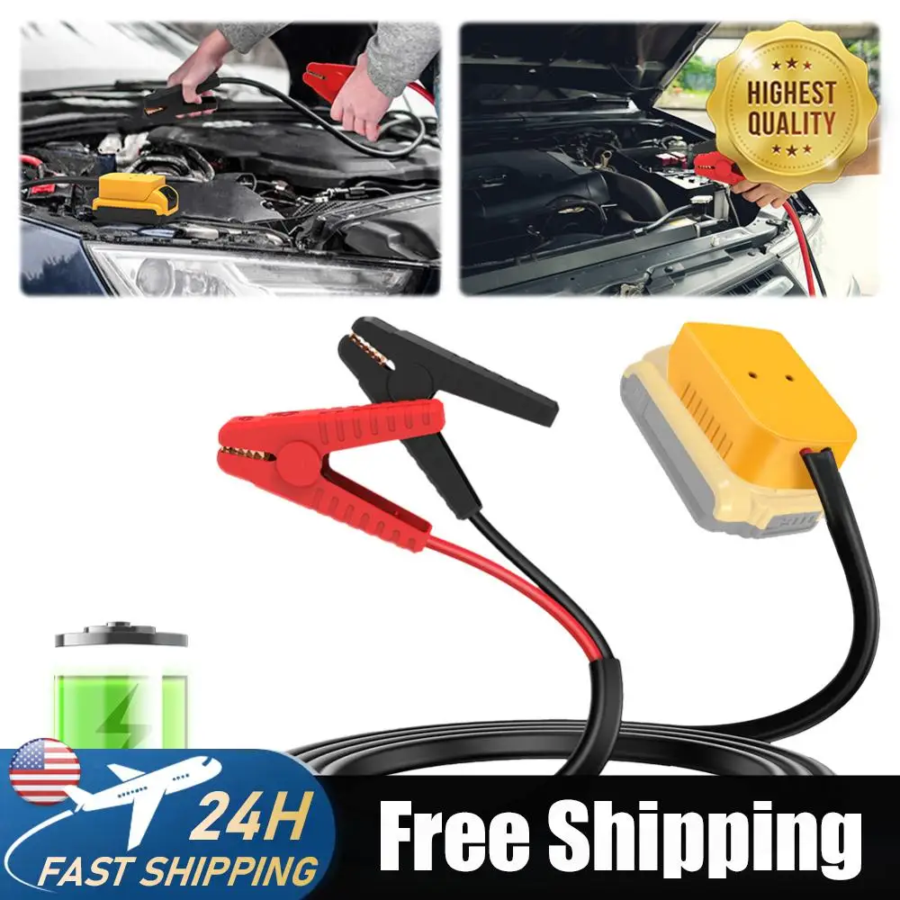 Jumper Cable Clamps 8AWG Automotive Booster Cable Auto Booster Cable Adapter for Dewalt 18V/20V Battery
Jumper Cable Clamps 8AWG Automotive Booster Cable Auto Booster Cable Adapter for Dewalt 18V/20V Battery