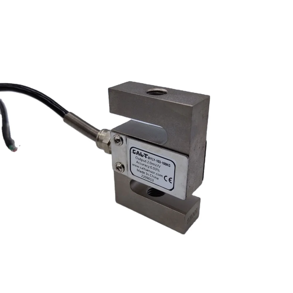 S Type Beam Compression Tension DYLY-103 Load Cell 100kg for belt scales
S Type Beam Compression Tension DYLY-103 Load Cell 100kg for belt scales