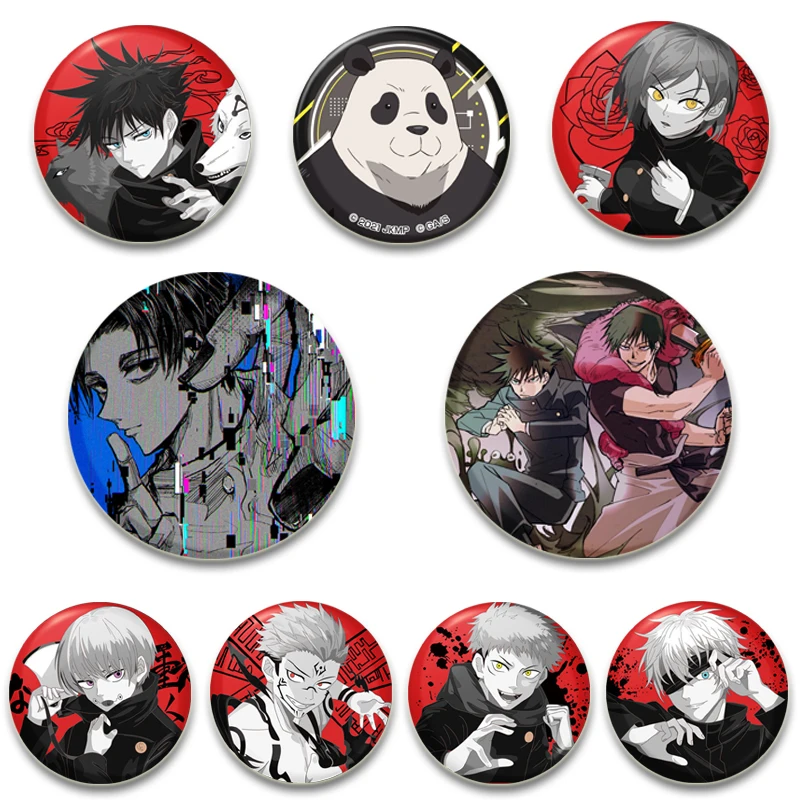 Round Button Pin Creative Brooch Figures Gojo Satoru/Fushiguro Megumi Panda Pins for Backpack Clothes Decoration Fashion Jewelry
Round Button Pin Creative Brooch Figures Gojo Satoru/Fushiguro Megumi Panda Pins for Backpack Clothes Decoration Fashion Jewelry