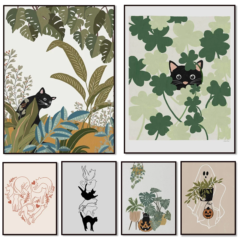 Cat Print, Peekaboo Cat in Jungle, Printable Wall Art, Botanical Art, Cat Lover Art, Cat Mom Gift, Black Cat Art, Cat and Plant
Cat Print, Peekaboo Cat in Jungle, Printable Wall Art, Botanical Art, Cat Lover Art, Cat Mom Gift, Black Cat Art, Cat and Plant