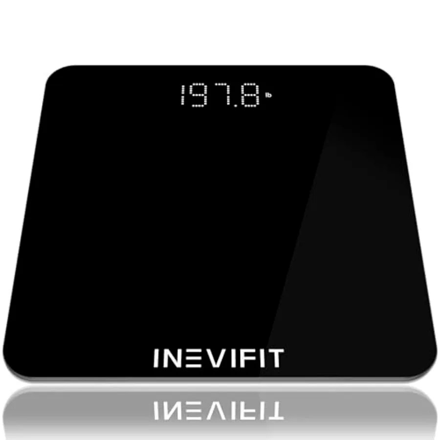 Bathroom Scale: Highly Accurate Digital Bathroom Body Scale in Black ABS Plastic, Measures Weight up to 400 lbs with Precision
Bathroom Scale: Highly Accurate Digital Bathroom Body Scale in Black ABS Plastic, Measures Weight up to 400 lbs with Precision
