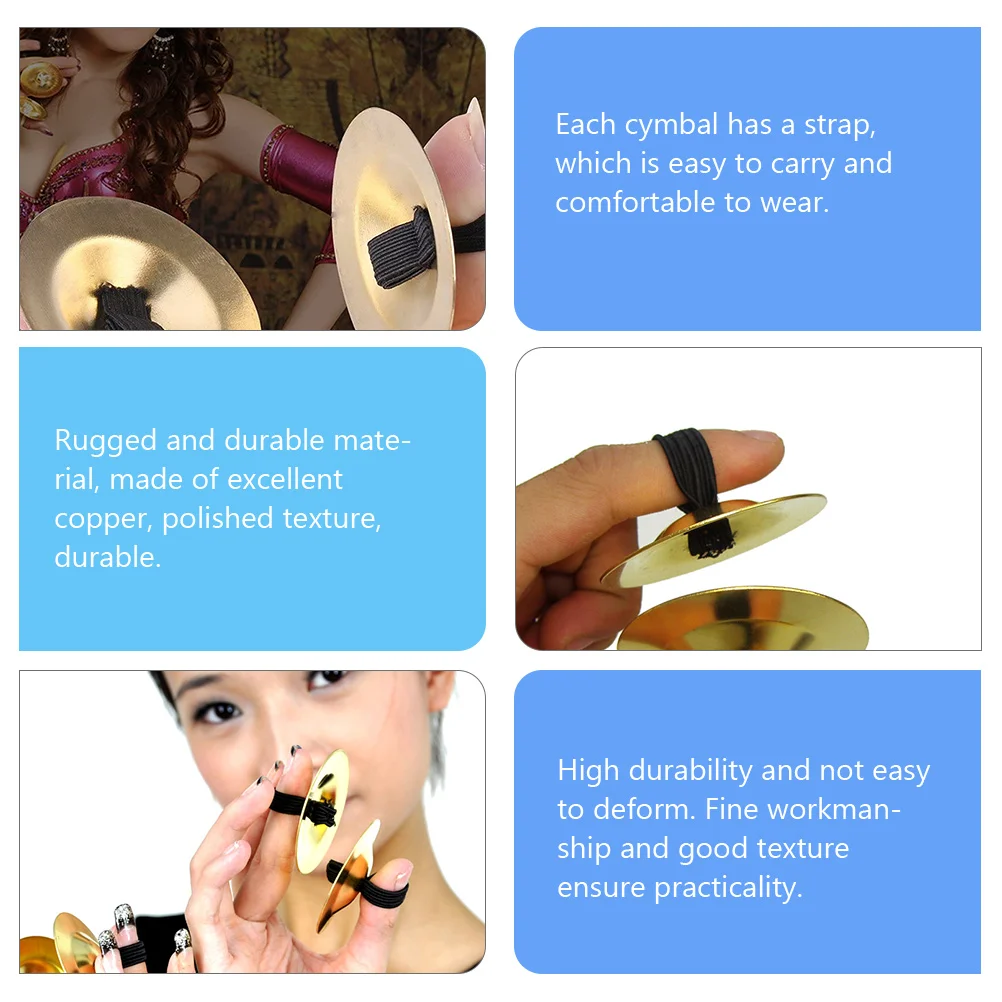 4 Pcs Copper Finger Bowl Hand Ornament Cymbals Instruments Mini Belly Dancing Tiny Musical
4 Pcs Copper Finger Bowl Hand Ornament Cymbals Instruments Mini Belly Dancing Tiny Musical