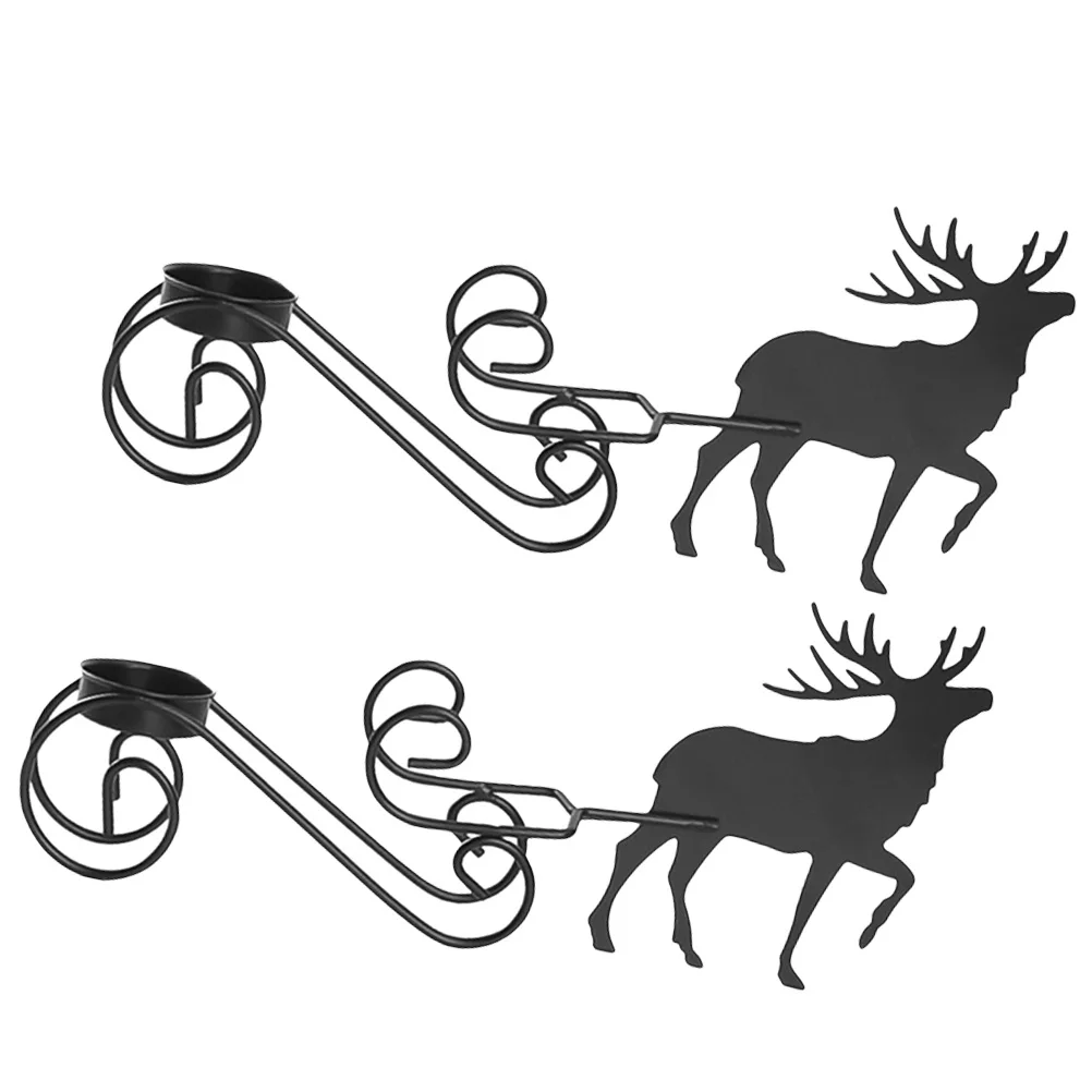 2 pcs Christmas Deer Candlestick Iron Reindeer Holder Decorative Romantic Atmosphere Christmas Supplies Holder
2 pcs Christmas Deer Candlestick Iron Reindeer Holder Decorative Romantic Atmosphere Christmas Supplies Holder