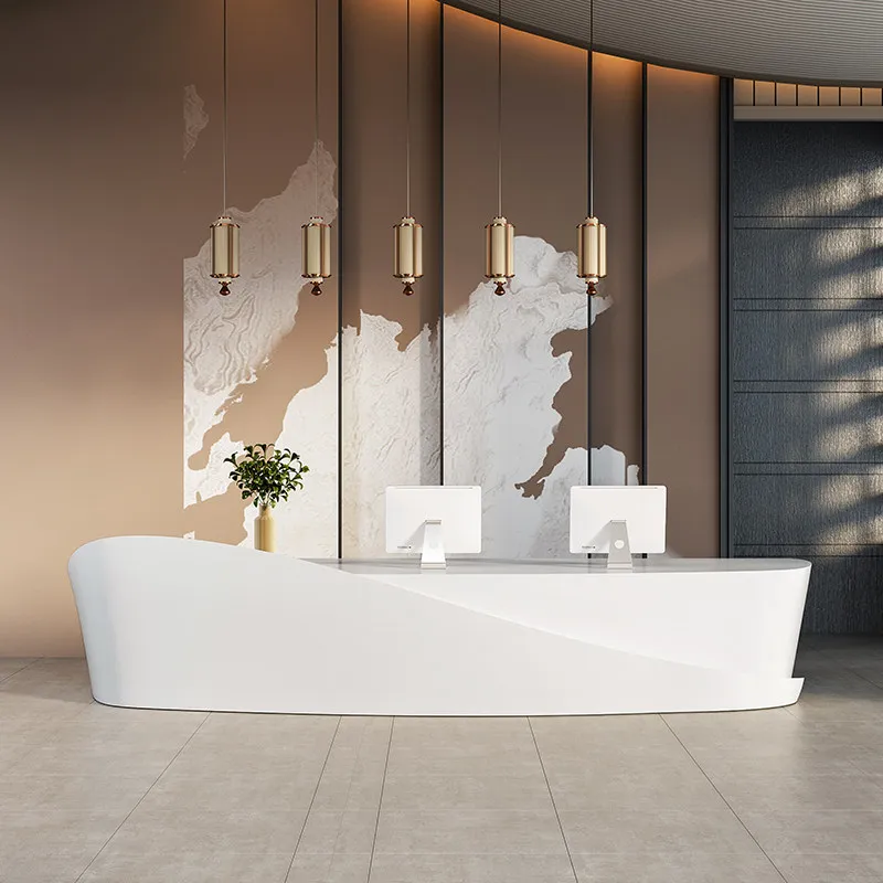 Checkout Hotels Reception Desks Decor Restaurant Oval Arched Reception Desk Clothing Wood Bancone Per Negozio Office Furniture
Checkout Hotels Reception Desks Decor Restaurant Oval Arched Reception Desk Clothing Wood Bancone Per Negozio Office Furniture