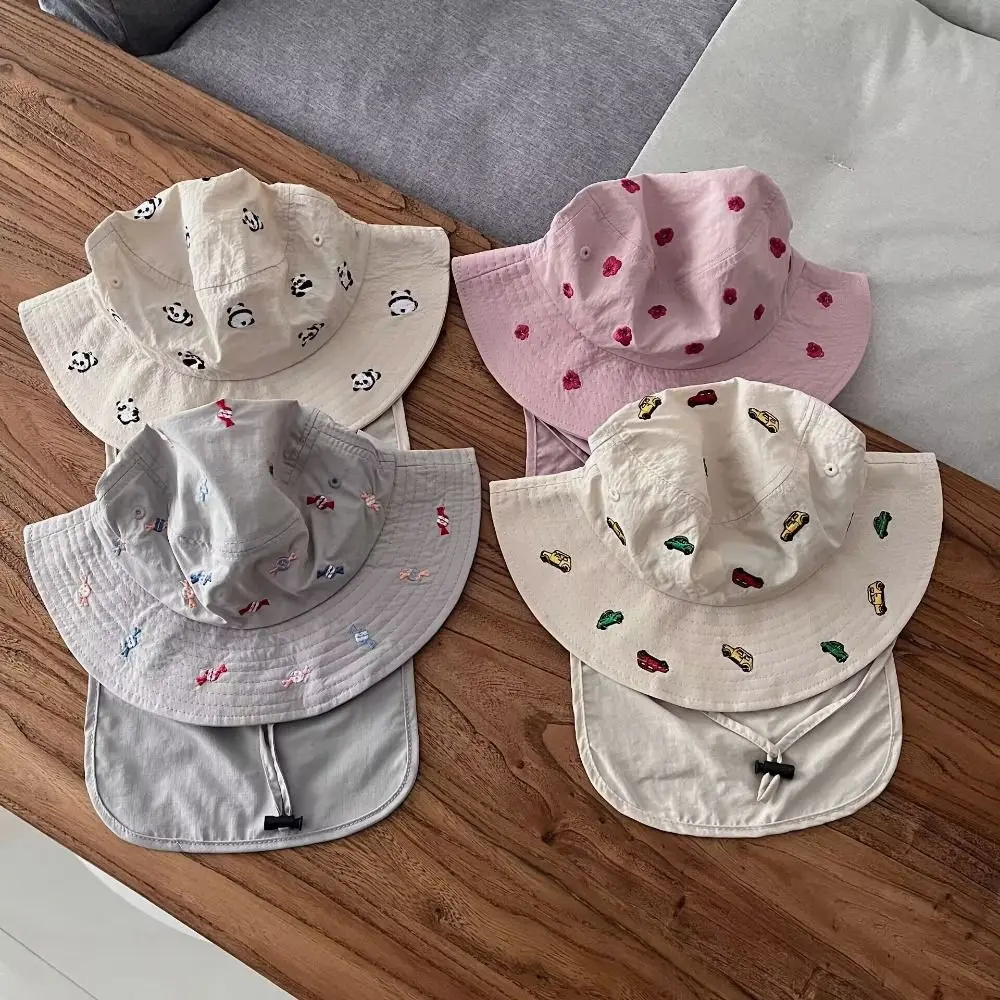 Summer Embroidery Baby Sun Hat Quick-dry Anti UV Children Panama Cap Neck Protection Breathable Kids Bucket Hat
Summer Embroidery Baby Sun Hat Quick-dry Anti UV Children Panama Cap Neck Protection Breathable Kids Bucket Hat