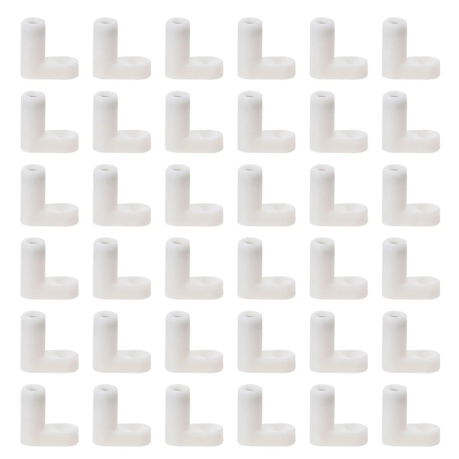 100 Pcs Plastic Joint Fastener L shaped Brackets Reinforcement Corner Shelf Support Right AngleBracket Furniture Parts Game
100 Pcs Plastic Joint Fastener L shaped Brackets Reinforcement Corner Shelf Support Right AngleBracket Furniture Parts Game