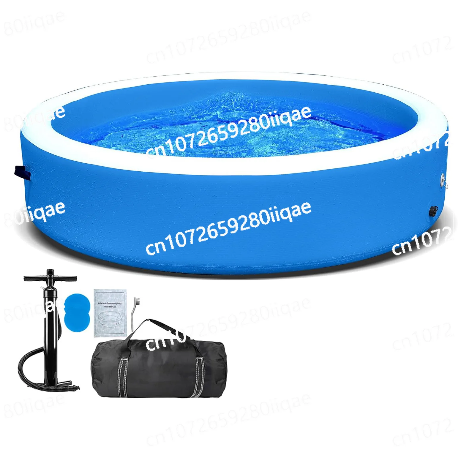 Outdoor Water Reservoir Thickened Fish Pond Brushed Inflatable Pool Folding Household Inflatable Swimming Pool Bracket-free 
Outdoor Water Reservoir Thickened Fish Pond Brushed Inflatable Pool Folding Household Inflatable Swimming Pool Bracket-free