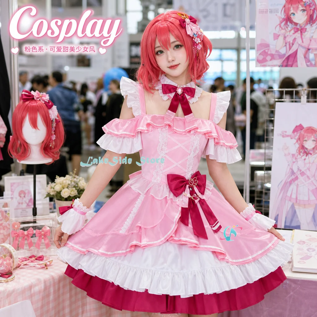 Lovelive μ's Aqours Takami Chika Pink Kawaii Cosplay Set, Anime Game Halloween Costume, Carnival Party Clothing косплей
Lovelive μ's Aqours Takami Chika Pink Kawaii Cosplay Set, Anime Game Halloween Costume, Carnival Party Clothing косплей