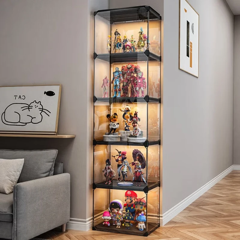 Display cabinet, household lamp, Gundam storage box, transparent building block display shelf
Display cabinet, household lamp, Gundam storage box, transparent building block display shelf