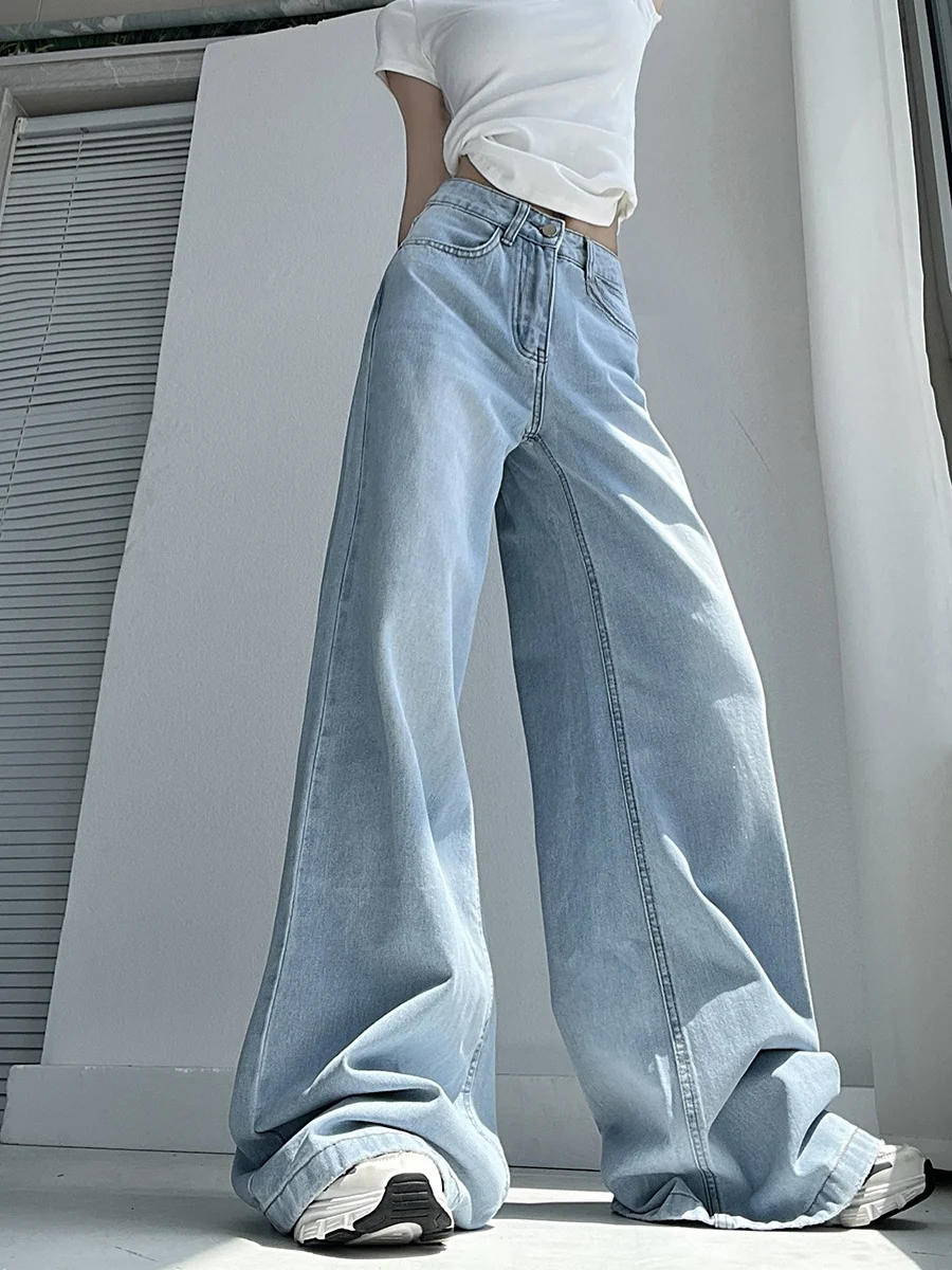 High Waist Wide Leg Jeans Women's Loose Fit Bell Bottom Denim Jeans Cotton Village Lazy Ondi Vintage Light Blue Straight Leg ...
High Waist Wide Leg Jeans Women's Loose Fit Bell Bottom Denim Jeans Cotton Village Lazy Ondi Vintage Light Blue Straight Leg ...