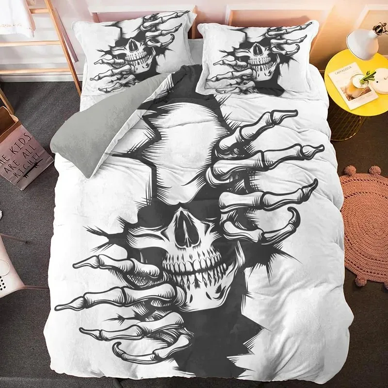 3D Skull Bedding Sets Queen King Size Luxury Sugar Skull Duvet Cover Set Quilt Cover with Pillowcase Bed Cover Set Bedclothes
3D Skull Bedding Sets Queen King Size Luxury Sugar Skull Duvet Cover Set Quilt Cover with Pillowcase Bed Cover Set Bedclothes