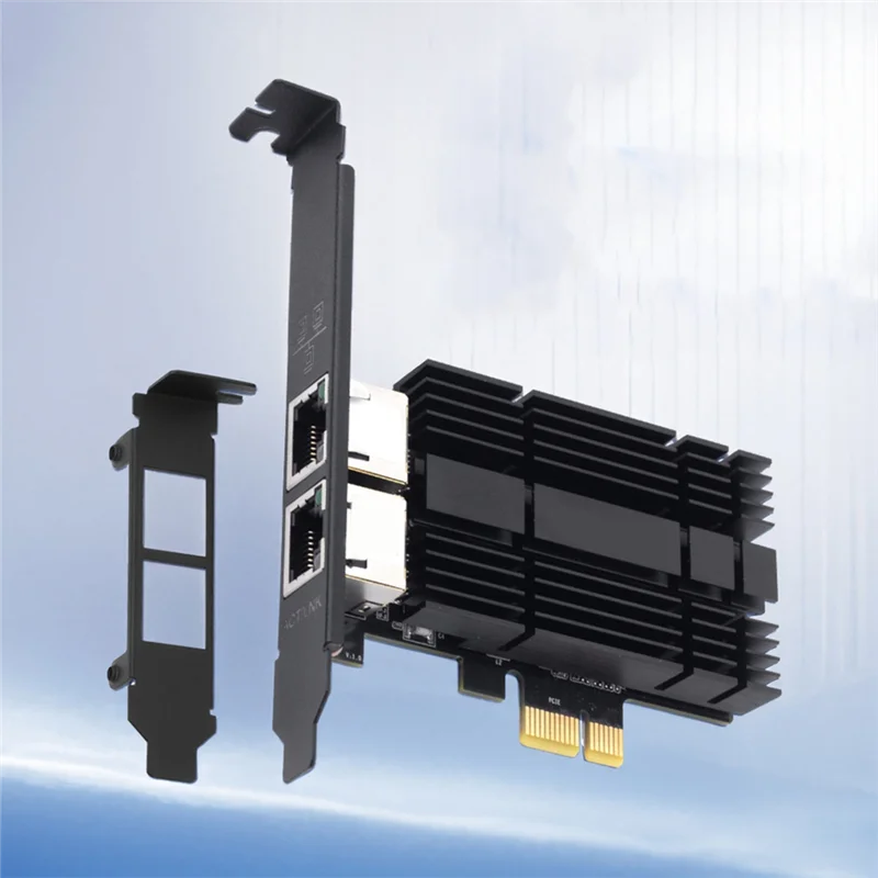 B18B 100/1000/2500Mbps For PCIE 2.5G Gigabit Ethernet Dual Port Network Card Adapter RJ45 I226 Chipset For PC
B18B 100/1000/2500Mbps For PCIE 2.5G Gigabit Ethernet Dual Port Network Card Adapter RJ45 I226 Chipset For PC