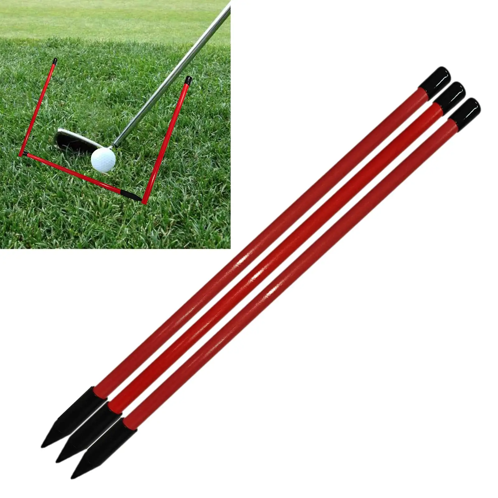 Golf Swing Training Rods Alignment Sticks Posture Guide Practice Aid Golf Accessories for Kids and Adults
Golf Swing Training Rods Alignment Sticks Posture Guide Practice Aid Golf Accessories for Kids and Adults