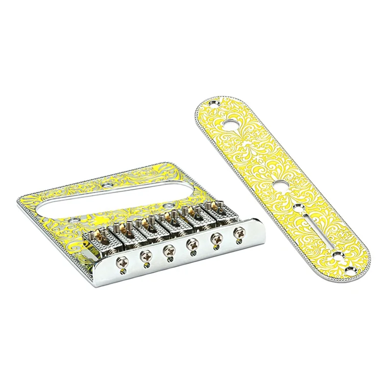 AEF5-6 струнный роликовый седловидный мост и пластина управления с резьбой, декоративный узор для деталей электрогитары TL
AEF5-6 струнный роликовый седловидный мост и пластина управления с резьбой, декоративный узор для деталей электрогитары TL