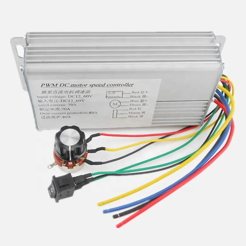 4000W 12V 24V 48V PWM brushed DC motor speed controller reversible forward and reverse 12V-60V 70A
4000W 12V 24V 48V PWM brushed DC motor speed controller reversible forward and reverse 12V-60V 70A