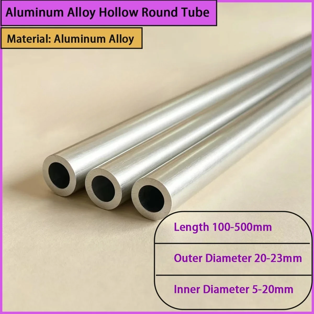 Aluminum alloy hollow circular tube with an inner diameter of 5-20mm is used for building frames, industrial equipment, etc
Aluminum alloy hollow circular tube with an inner diameter of 5-20mm is used for building frames, industrial equipment, etc