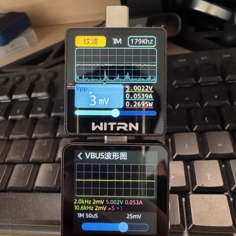 WITRN K2 voltage and current meter USB tester PD3.1 fast charging protocol detection decoy 28VEPR color screen 140W mobile phone
WITRN K2 voltage and current meter USB tester PD3.1 fast charging protocol detection decoy 28VEPR color screen 140W mobile phone