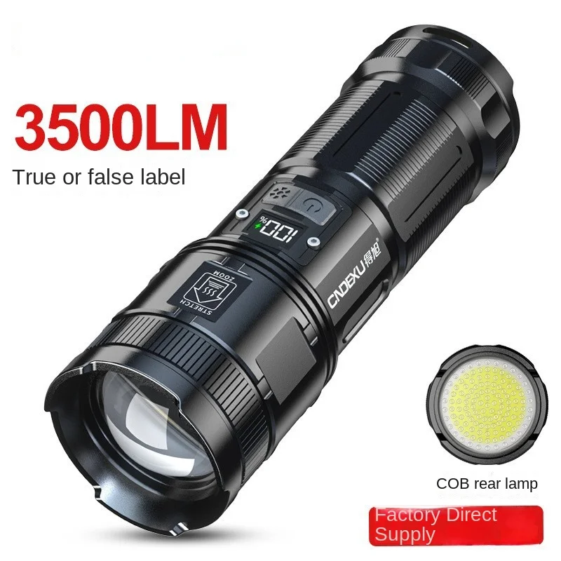 Popular White Laser Flashlight Outdoor Super Bright USB Charging Super Long Endurance High-grade Flashlight Zoom P90 Wick Lamp
Popular White Laser Flashlight Outdoor Super Bright USB Charging Super Long Endurance High-grade Flashlight Zoom P90 Wick Lamp