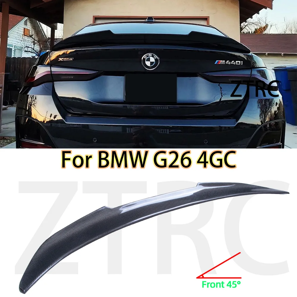 Car spoiler For BMW 4 Series G26 4DoorCran coupe PSM Style Real carbon fibermaterial Rear Spoiler Trunk wing 2022-2024
Car spoiler For BMW 4 Series G26 4DoorCran coupe PSM Style Real carbon fibermaterial Rear Spoiler Trunk wing 2022-2024