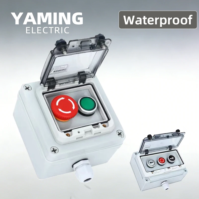 Outdoor Industrial-Grade Waterproof Push Button Control Box With Lock Emergency Stop Start/Stop Power Control
Outdoor Industrial-Grade Waterproof Push Button Control Box With Lock Emergency Stop Start/Stop Power Control