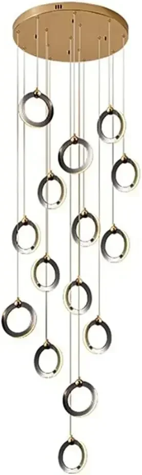 GHEUVNJ Chandelier,LED Spiral Staircase Chandelier Pendant Lighting Adjustable Height Round Ring Hanging Ceiling Light F
GHEUVNJ Chandelier,LED Spiral Staircase Chandelier Pendant Lighting Adjustable Height Round Ring Hanging Ceiling Light F