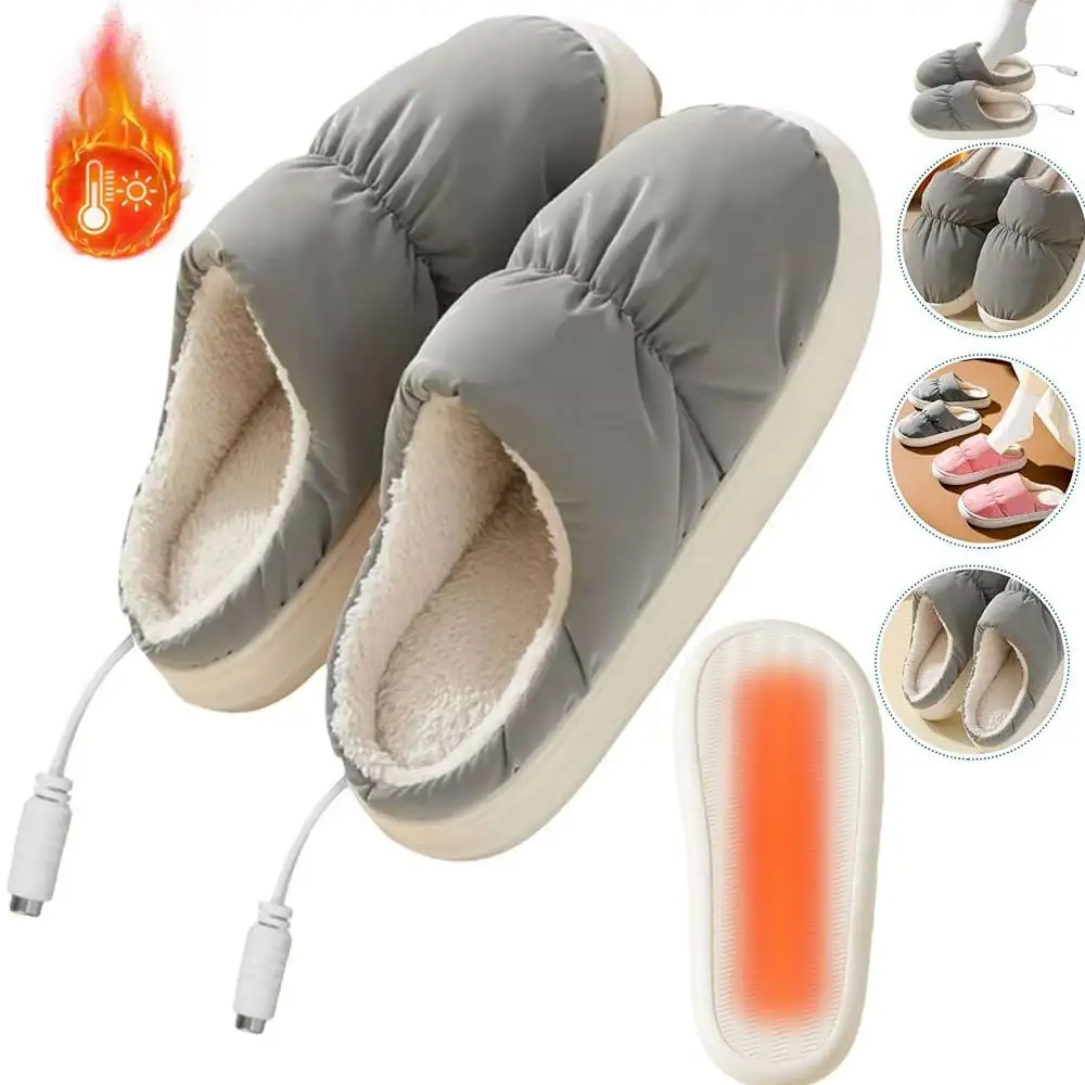 Обувь с электрическим подогревом, тапочки с USB-подогревом, грелки для ног, тапочки с подогревом для женщин, теплые зимние рождественские подарки для дома
Обувь с электрическим подогревом, тапочки с USB-подогревом, грелки для ног, тапочки с подогревом для женщин, теплые зимние рождественские подарки для дома