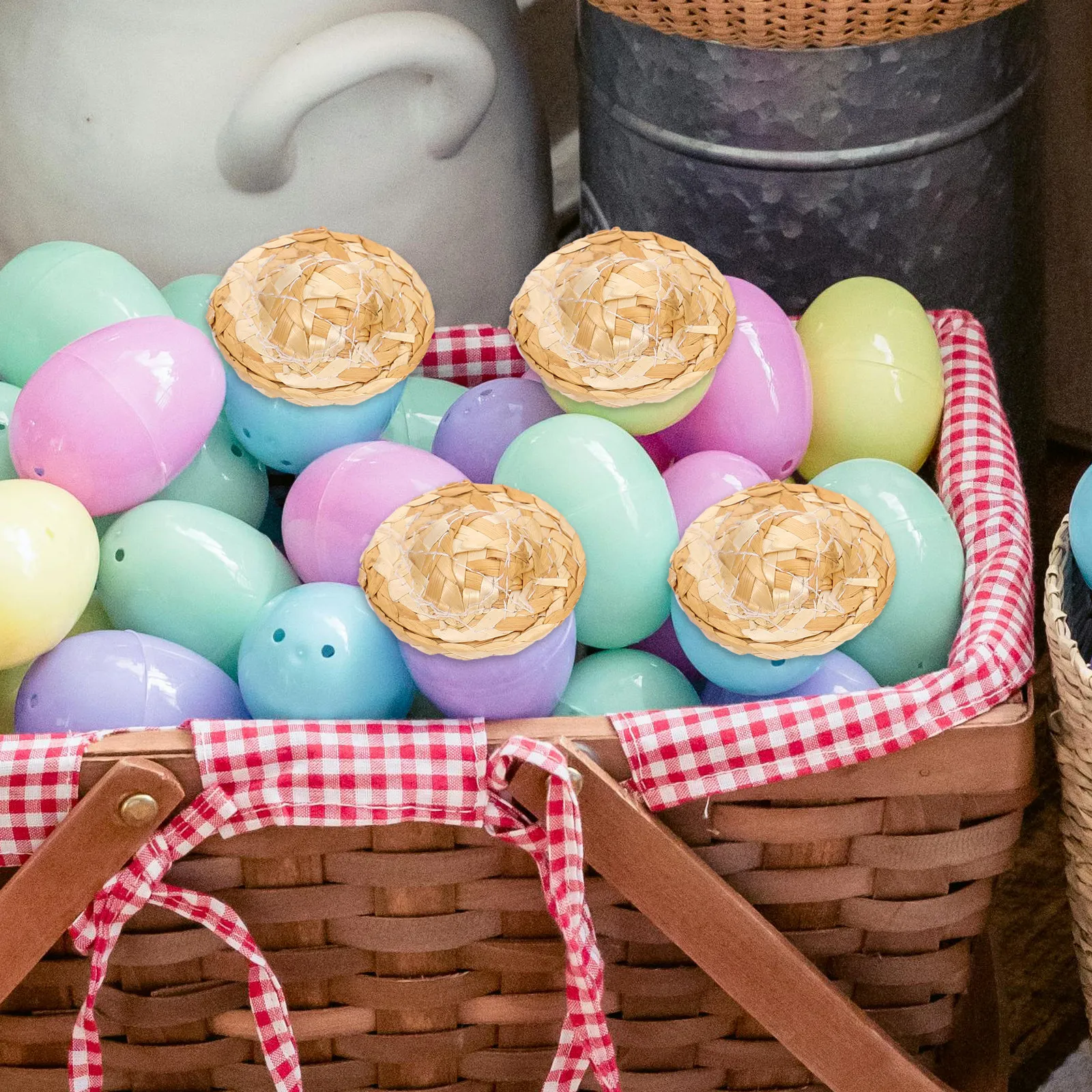 10 шт. 5,4 см Миниатюрные соломенные шляпки ручной работы, изящные плетеные кепки для декора, праздничных мероприятий, поделок, миниатюрные сомбреро
10 шт. 5,4 см Миниатюрные соломенные шляпки ручной работы, изящные плетеные кепки для декора, праздничных мероприятий, поделок, миниатюрные сомбреро