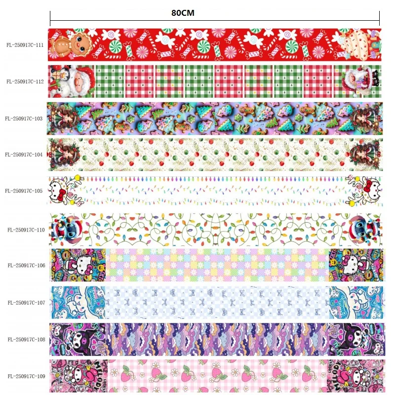 75mm 3inch Christmas Two Ends Printed Grosgrain Ribbon 50yards/roll for Haribows DIY Holiday Handmade Accessories
75mm 3inch Christmas Two Ends Printed Grosgrain Ribbon 50yards/roll for Haribows DIY Holiday Handmade Accessories