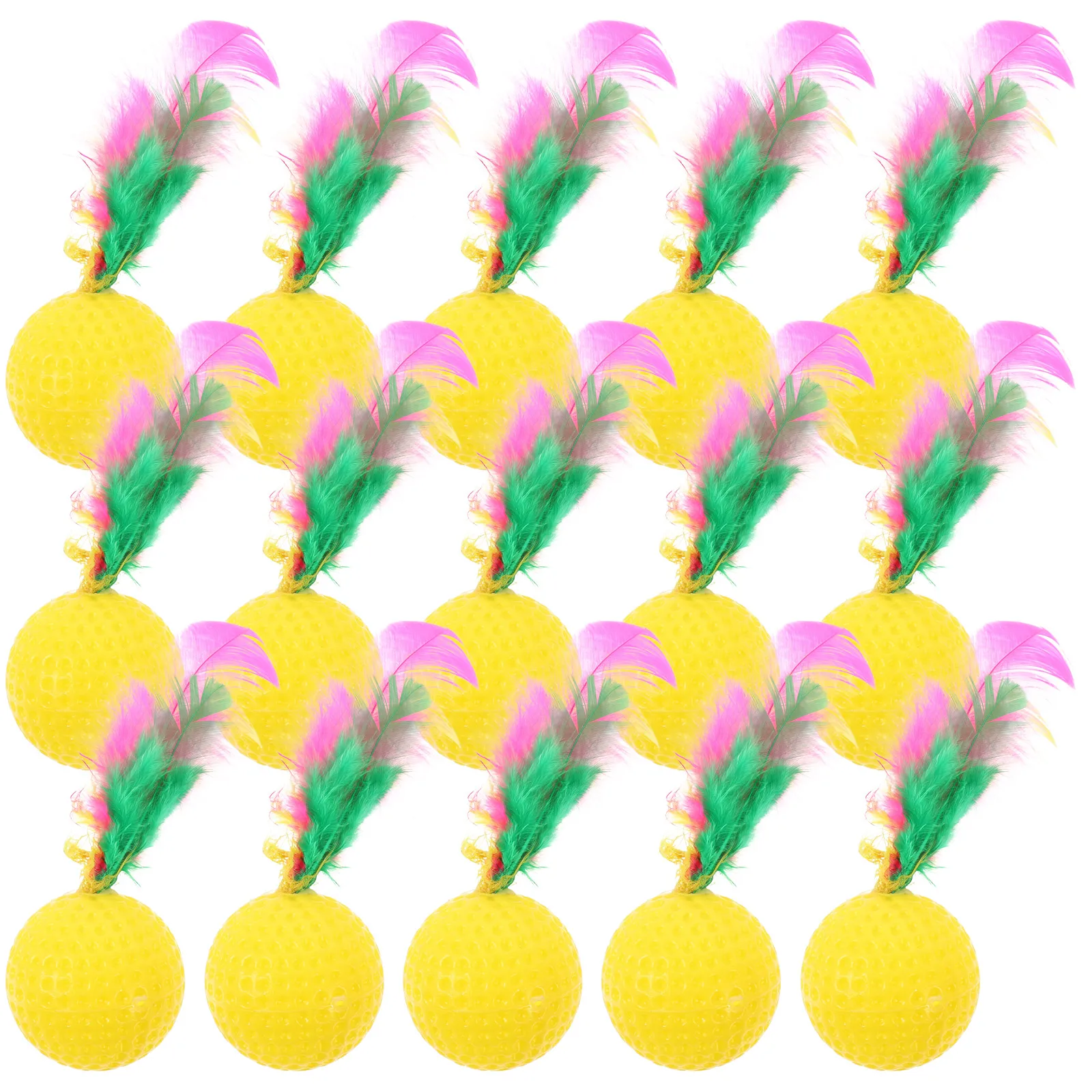 24 Pcs Badminton Voice Assorted Color Cat Toys Ball Teasing Interactive Fun Training Indoor Entertainment 
24 Pcs Badminton Voice Assorted Color Cat Toys Ball Teasing Interactive Fun Training Indoor Entertainment