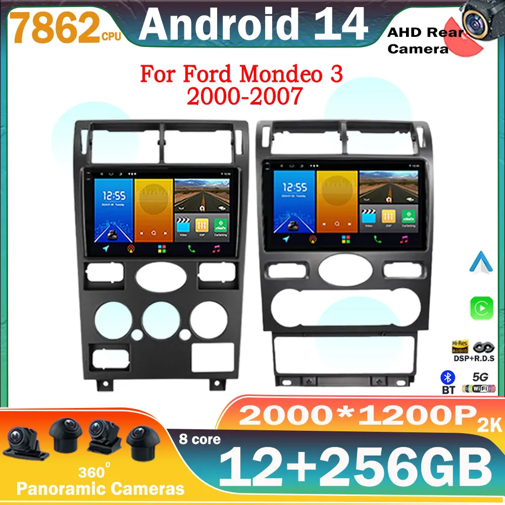 Автомобильный радиоприемник Carplay Android 14 Auto Wireless для Ford Mondeo 3 2000-2007 Мультимедиа Автомобильный аудио 8-ядерный Wi-Fi GPS 2Din Радио
Автомобильный радиоприемник Carplay Android 14 Auto Wireless для Ford Mondeo 3 2000-2007 Мультимедиа Автомобильный аудио 8-ядерный Wi-Fi GPS 2Din Радио
