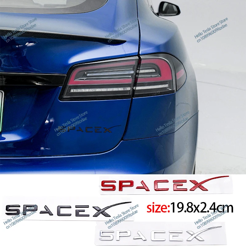1pcs ABS SpaceX Letters Logo Car Decals Sticker Auto Rear Trunk Decoration Accessories for Tesla Model 3 Model S Model X Coil
1pcs ABS SpaceX Letters Logo Car Decals Sticker Auto Rear Trunk Decoration Accessories for Tesla Model 3 Model S Model X Coil