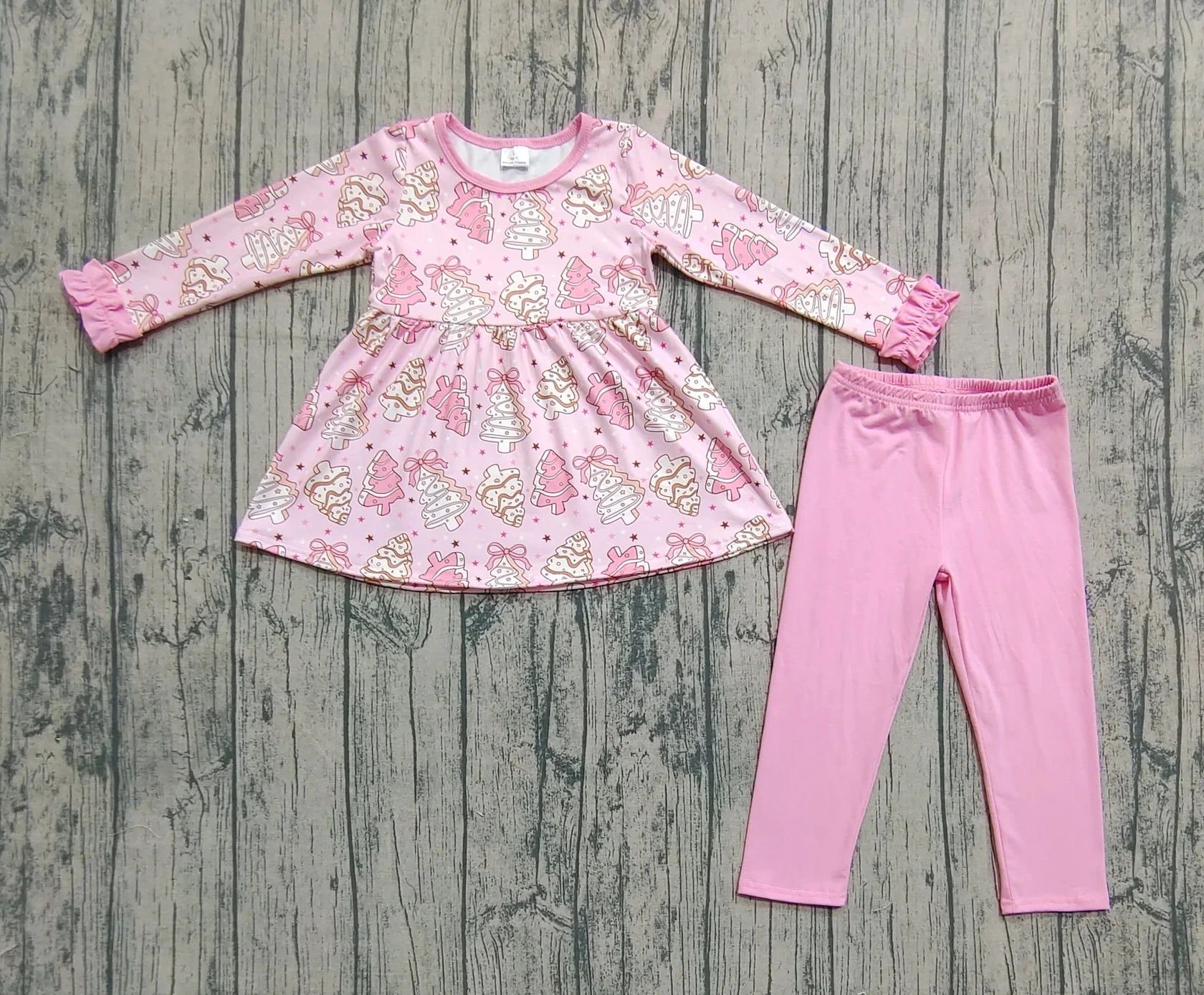 Wholesale Kids Christmas Set Baby Girl Toddler Long Sleeves Cakes Tree Bows Tunic Winter Clothes Cotton Pants Children Outfit
Wholesale Kids Christmas Set Baby Girl Toddler Long Sleeves Cakes Tree Bows Tunic Winter Clothes Cotton Pants Children Outfit