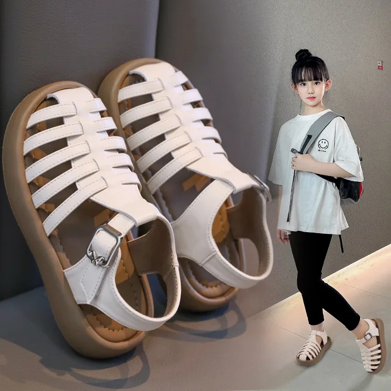 Children's Shoes 2025 Summer New Girls' Princess Sandals Soft Sole Girls's Roman Beach Shoes Anti Slip Boys' Sports Sandals
Children's Shoes 2025 Summer New Girls' Princess Sandals Soft Sole Girls's Roman Beach Shoes Anti Slip Boys' Sports Sandals