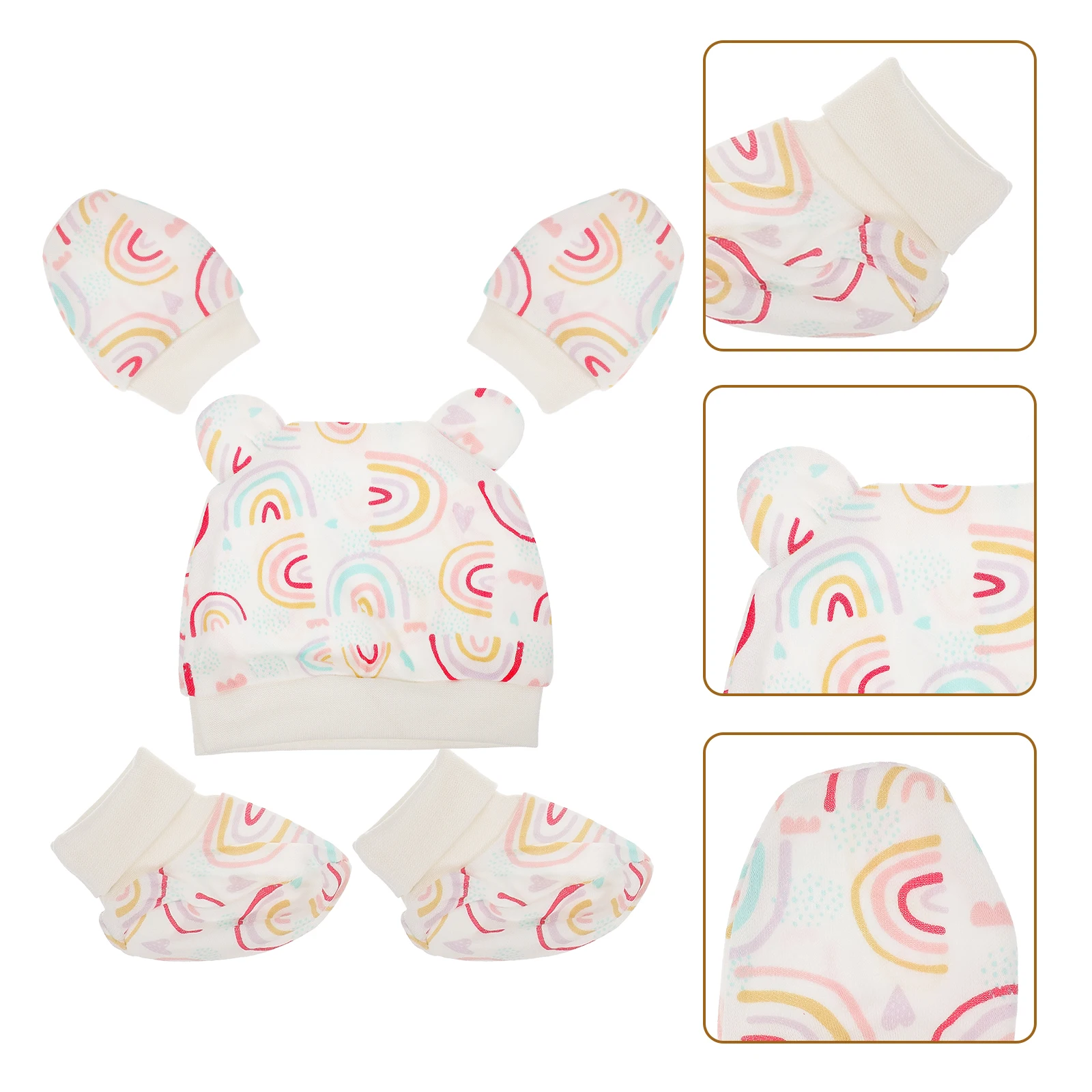 Baby Hat Set Anti-scratch Gloves Mittens Foot Cover Socks Cotton Newborn Infant Warm Winter Accessories Soft Durable Elastic
Baby Hat Set Anti-scratch Gloves Mittens Foot Cover Socks Cotton Newborn Infant Warm Winter Accessories Soft Durable Elastic