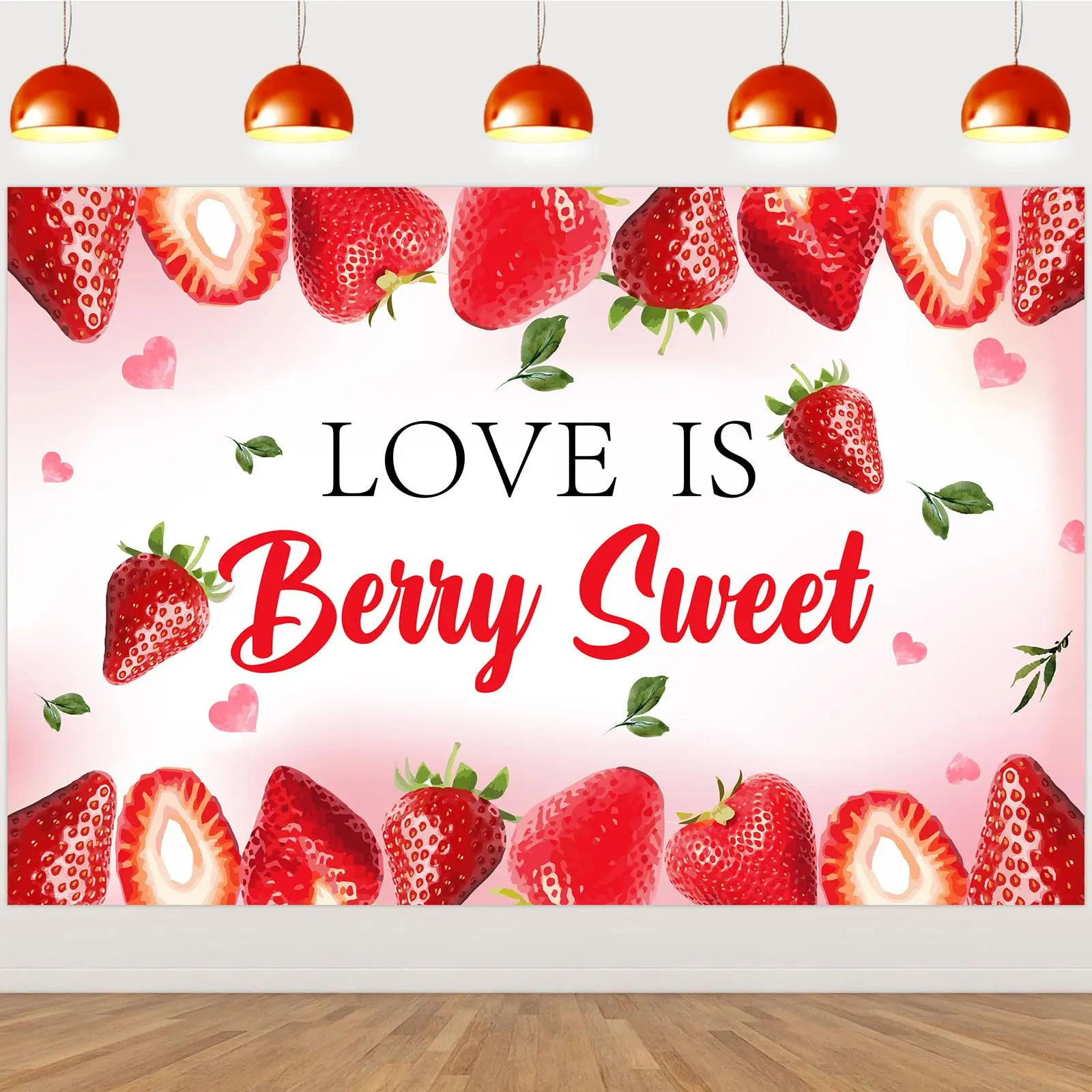 Kreatwow Jollyboom Strawberry Bridal Shower Decorations, Love is Berry Sweet Backdrop Banner 5 x 3 Ft Red Vinyl
Kreatwow Jollyboom Strawberry Bridal Shower Decorations, Love is Berry Sweet Backdrop Banner 5 x 3 Ft Red Vinyl