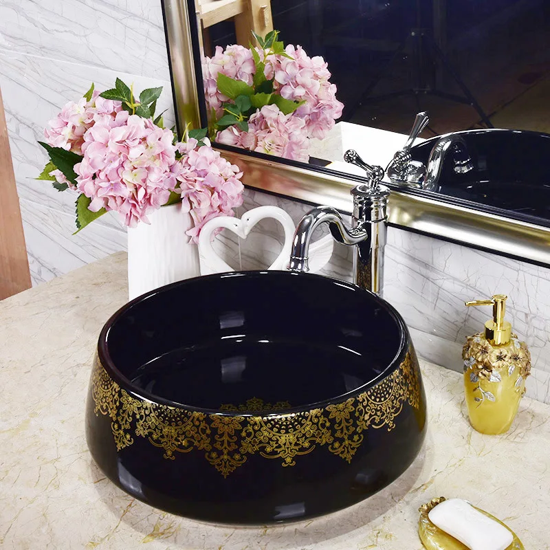 China Handmade Lavabo Ceramic Washbasin Europe Luxurious Artistic Bathroom Sink porcelain hand wash basin
China Handmade Lavabo Ceramic Washbasin Europe Luxurious Artistic Bathroom Sink porcelain hand wash basin