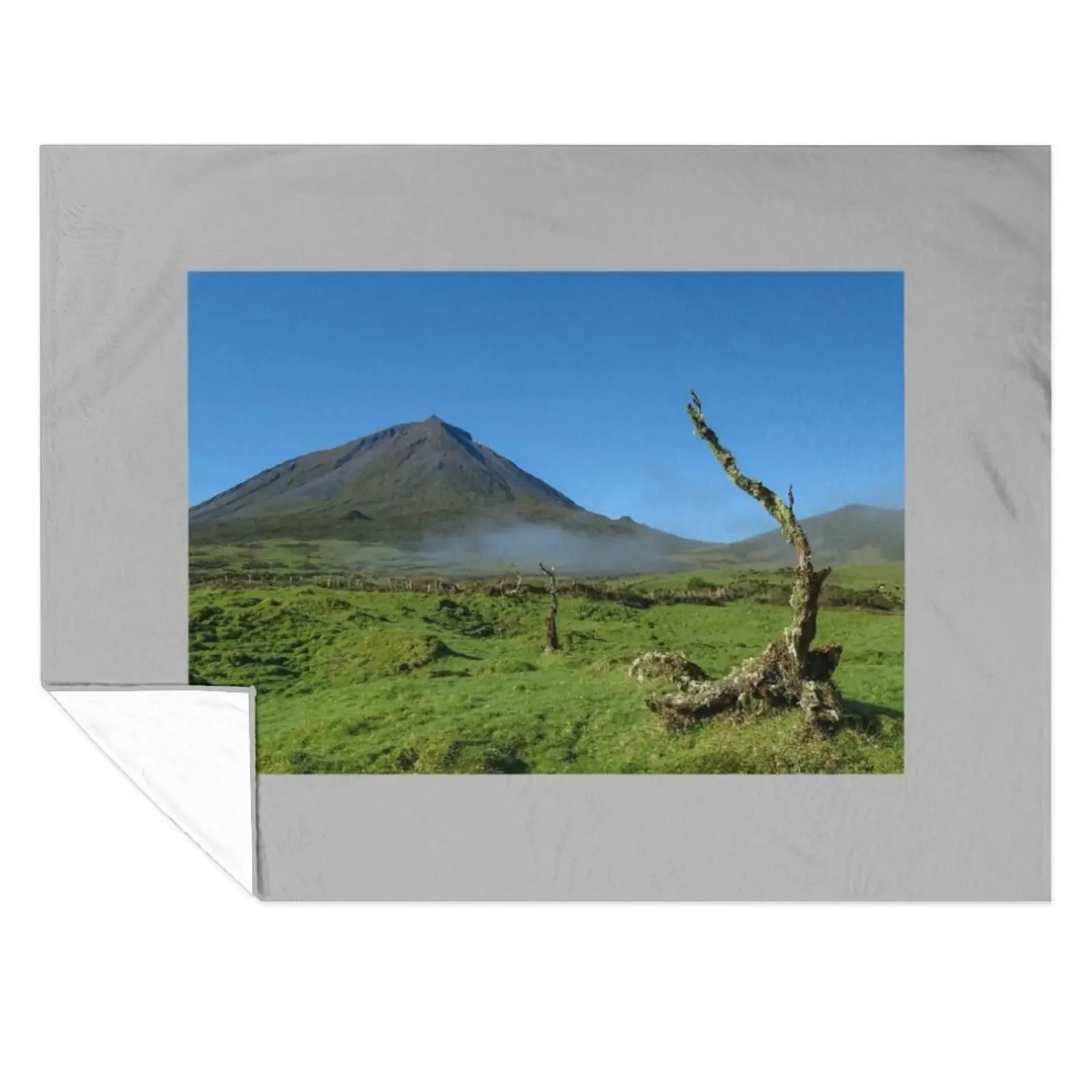 Amazing nature landscape, Pico mountain with some clouds, Azores islands, travel destination. Throw Blanket
Amazing nature landscape, Pico mountain with some clouds, Azores islands, travel destination. Throw Blanket