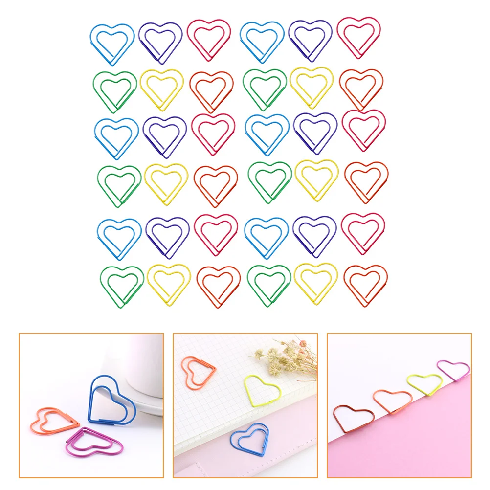 48 Pcs Sealer Love Paper Clip Bookmarks Decoration Clips Pet Coated Steel Wire Stylish
48 Pcs Sealer Love Paper Clip Bookmarks Decoration Clips Pet Coated Steel Wire Stylish