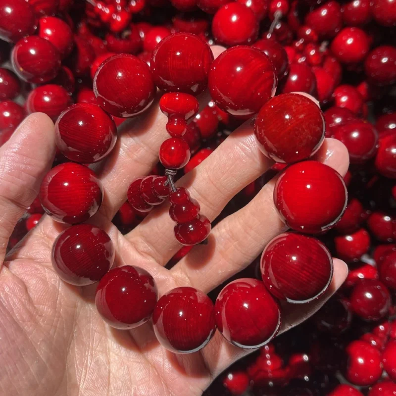 Amber and agarwood , high oil content, fully translucent red pine seed wood bracelet, unisex wooden Buddhist prayer
Amber and agarwood , high oil content, fully translucent red pine seed wood bracelet, unisex wooden Buddhist prayer
