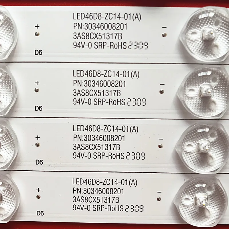 LED strip 8 lamp For TS48M D48MF7000 LED46D8-ZC14-01 LED46D8-ZC14-02 30346008201 3AS8CX51317B 3v/led
LED strip 8 lamp For TS48M D48MF7000 LED46D8-ZC14-01 LED46D8-ZC14-02 30346008201 3AS8CX51317B 3v/led