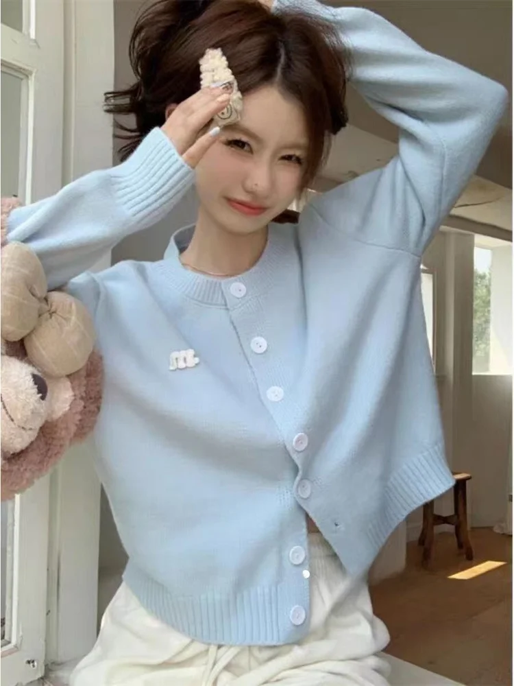 Light Blue Knitted Open Cardigan Women's Outerwear Spring 2026 New Style Forest System Korean Style round Neck Long Sleeve Sl...
Light Blue Knitted Open Cardigan Women's Outerwear Spring 2026 New Style Forest System Korean Style round Neck Long Sleeve Sl...