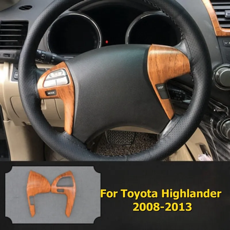 2PCS Wood Grain Steering Wheel Strip Cover Trim For Toyota Highlander 2008-2013
2PCS Wood Grain Steering Wheel Strip Cover Trim For Toyota Highlander 2008-2013
