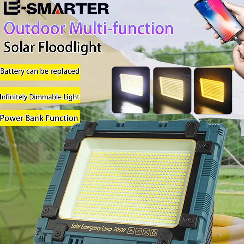 LED Strong Solar Charging Floodlight Outdoor Emergency Site Power Outage Tent Camping Stall Portable Household Lamps
LED Strong Solar Charging Floodlight Outdoor Emergency Site Power Outage Tent Camping Stall Portable Household Lamps