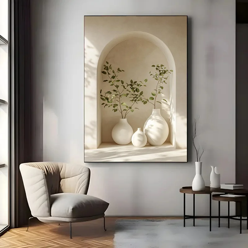 Large Frameless Canvas Art Print Modern Vase and Plant Design, Elegant Wall Decor for Living Room and Bedroom, Serene Home Decor
Large Frameless Canvas Art Print Modern Vase and Plant Design, Elegant Wall Decor for Living Room and Bedroom, Serene Home Decor